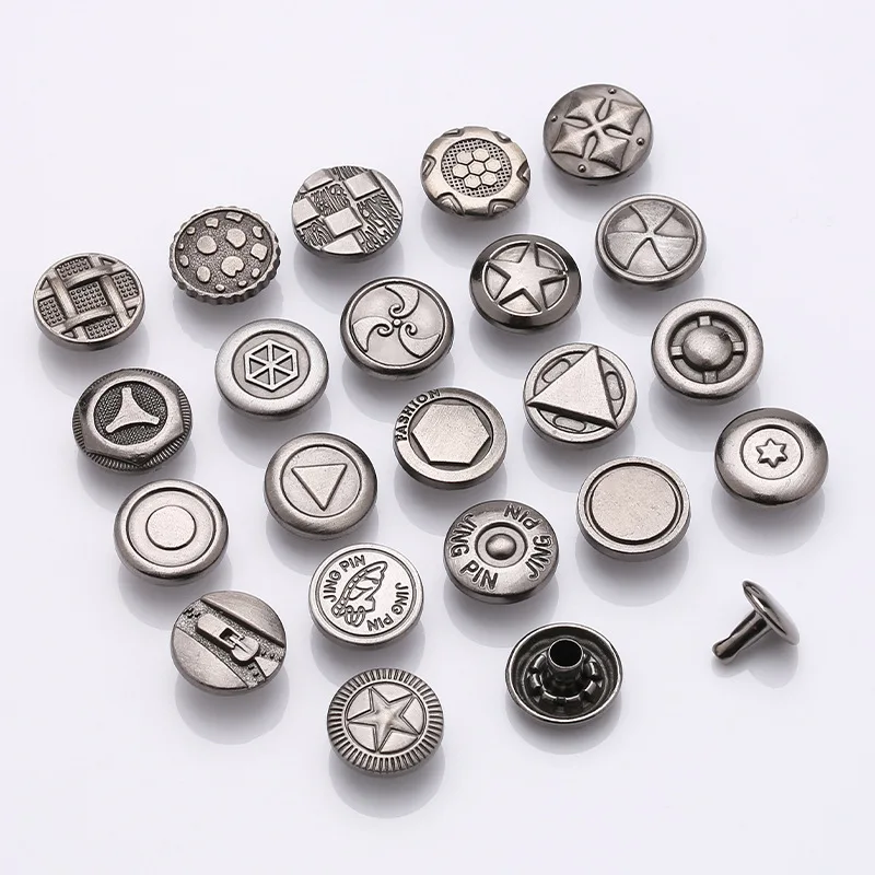 

Metal Buckle Rivet Denim Coat Fixed Decorative Button Bag Hardware Accessories Adjustable Removable DIY Clothing Accessories