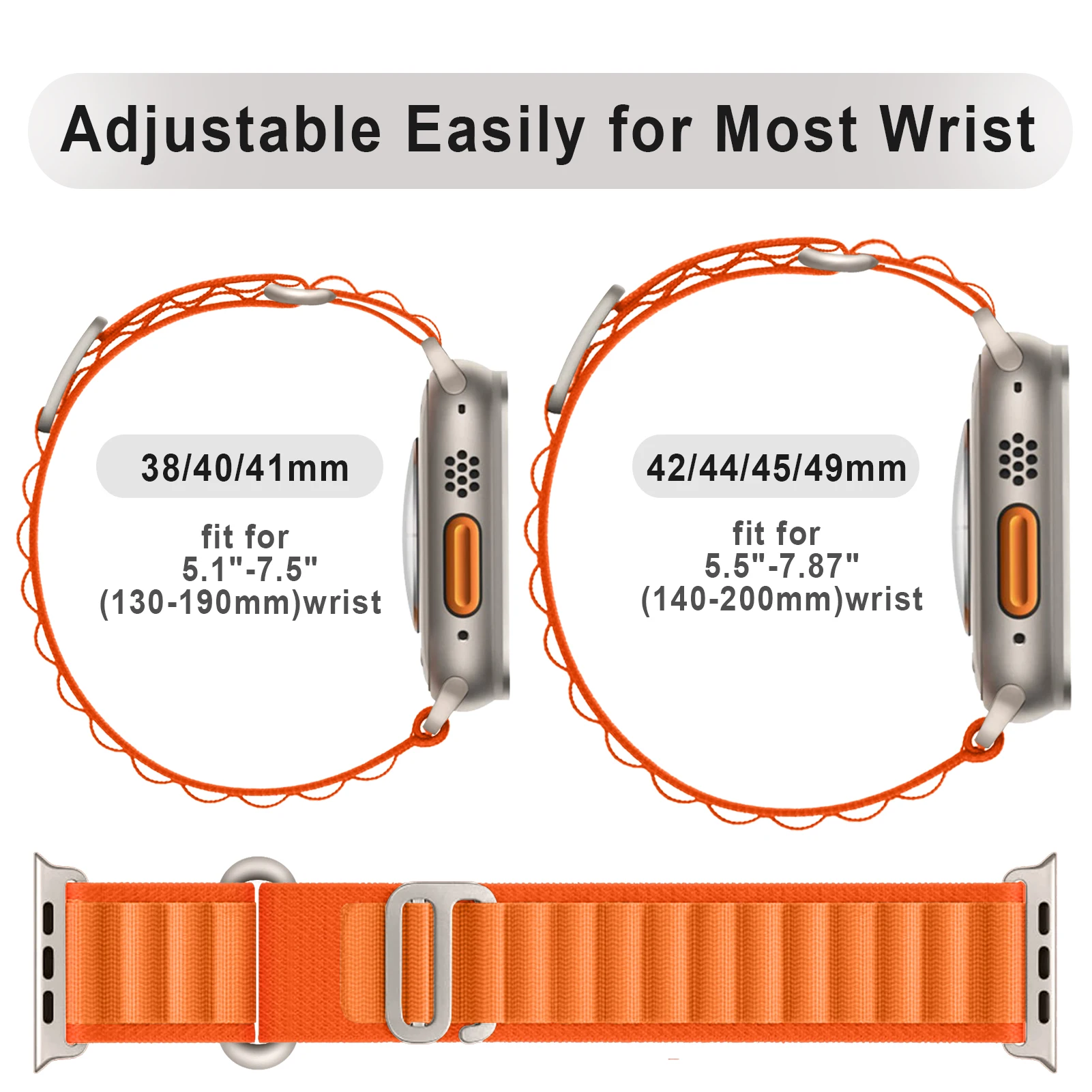 Alpine Strap For Apple Watch Ultra 2 band 49mm 46mm 45mm 44mm 40mm 41mm 42mm Nylon bracelet iwatch series 10 9 SE 6 7 8 Band Alpine Strap For Apple Watch Ultra 2 band 49mm 46mm 45mm 44mm 40mm 41mm 42mm Nylon bracelet iwatch series 10 9 SE 6 7 8 Band