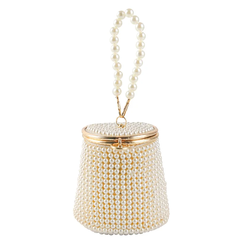New Bucket Design Women Evening Bags Beading Holder Day Clutch Pearl Wedding Bridal Handbags for Party Small Purse
New Bucket Design Women Evening Bags Beading Holder Day Clutch Pearl Wedding Bridal Handbags for Party Small Purse