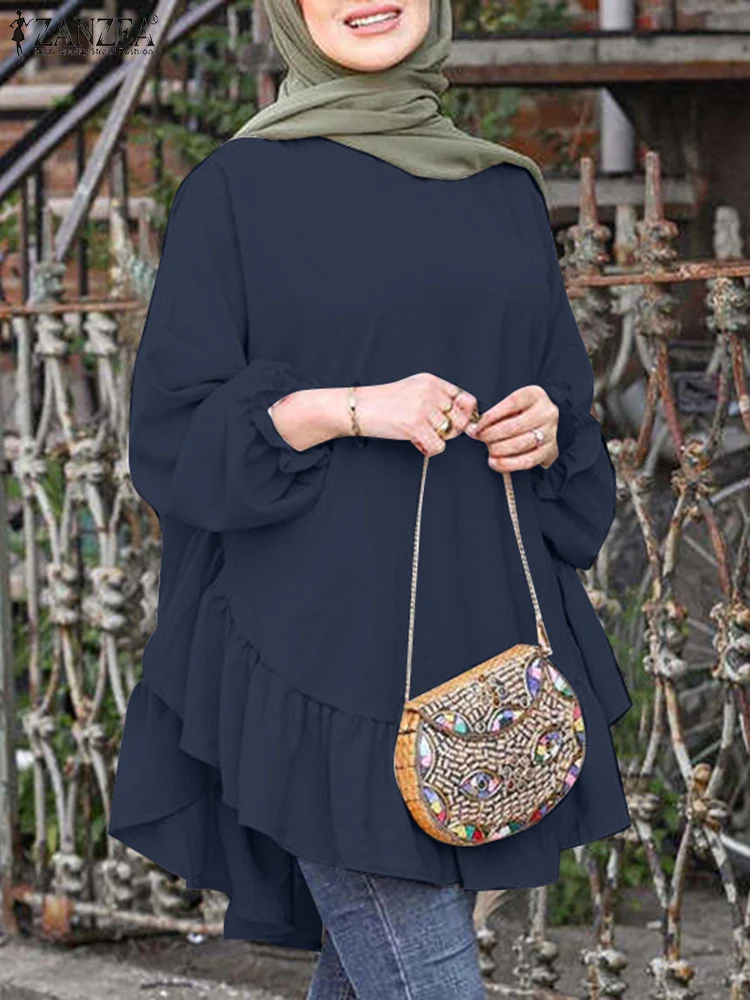 Muslim Fashion Blouse Isamic Clothing ZANZEA Elegant Abaya Long Shirt Women Long Sleeve Ruffle Hem Tops Turkey Kaftan Oversize
Muslim Fashion Blouse Isamic Clothing ZANZEA Elegant Abaya Long Shirt Women Long Sleeve Ruffle Hem Tops Turkey Kaftan Oversize