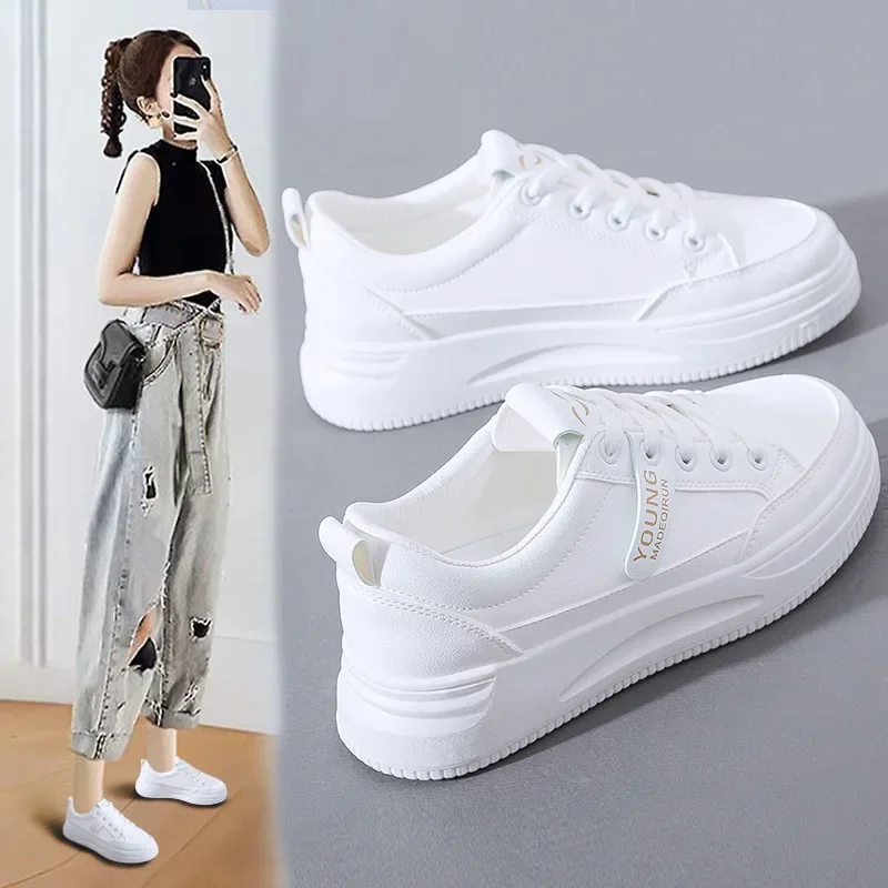 Breathable High-top White Flat-soled Women's Casual and Comfortable Sports Shoes Sports Shoes Outdoor Lace-up Women's Shoes
Breathable High-top White Flat-soled Women's Casual and Comfortable Sports Shoes Sports Shoes Outdoor Lace-up Women's Shoes