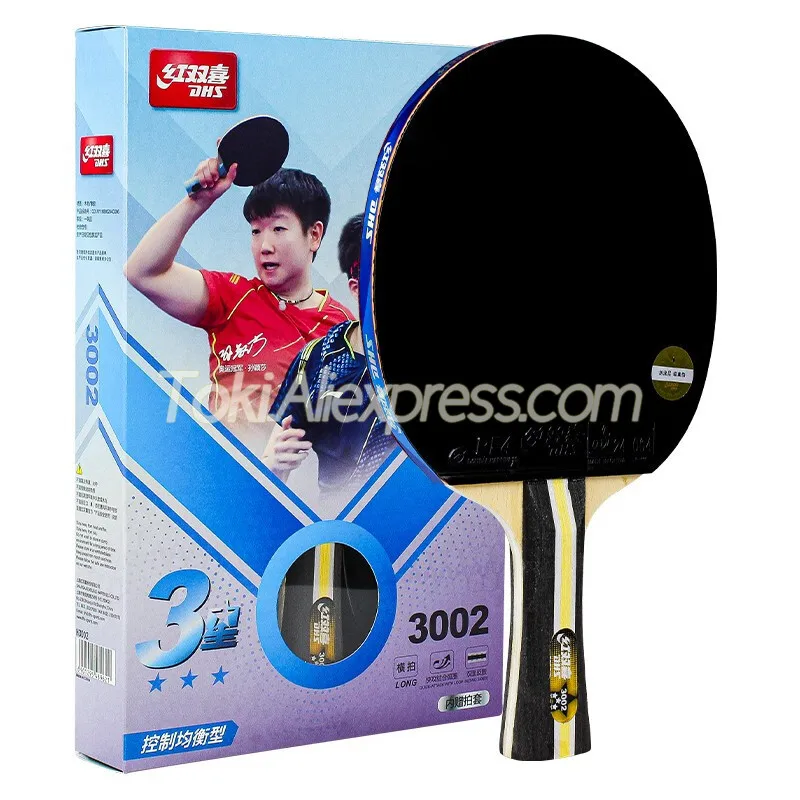 Original DHS 3 Star Table Tennis Racket 3002 3006 (PF4 Rubber) 3-STAR H3002 H3006 Ping Pong Bat with Round Case
Original DHS 3 Star Table Tennis Racket 3002 3006 (PF4 Rubber) 3-STAR H3002 H3006 Ping Pong Bat with Round Case