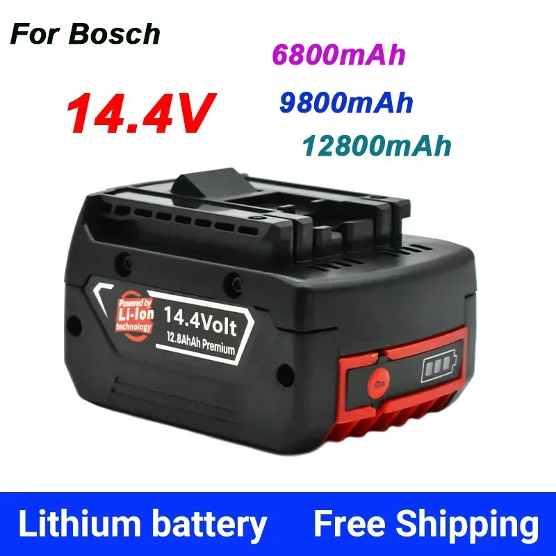 Free Shipping 14.4V12800mah Rechargeable Lithium-ion Battery Pack Suitable ForBosch Cordless Drill Screwdriver BAT607 BAT614G
Free Shipping 14.4V12800mah Rechargeable Lithium-ion Battery Pack Suitable ForBosch Cordless Drill Screwdriver BAT607 BAT614G