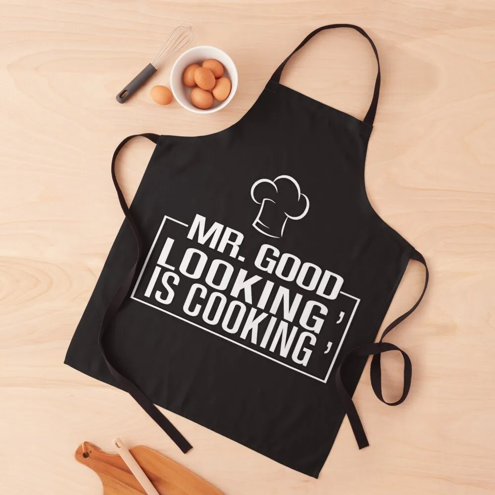 

Mr. Good Looking is Cooking - BBQ Grill Apron Home Supplies kitchen and home Hairdressing Hairdresser Accessories Apron