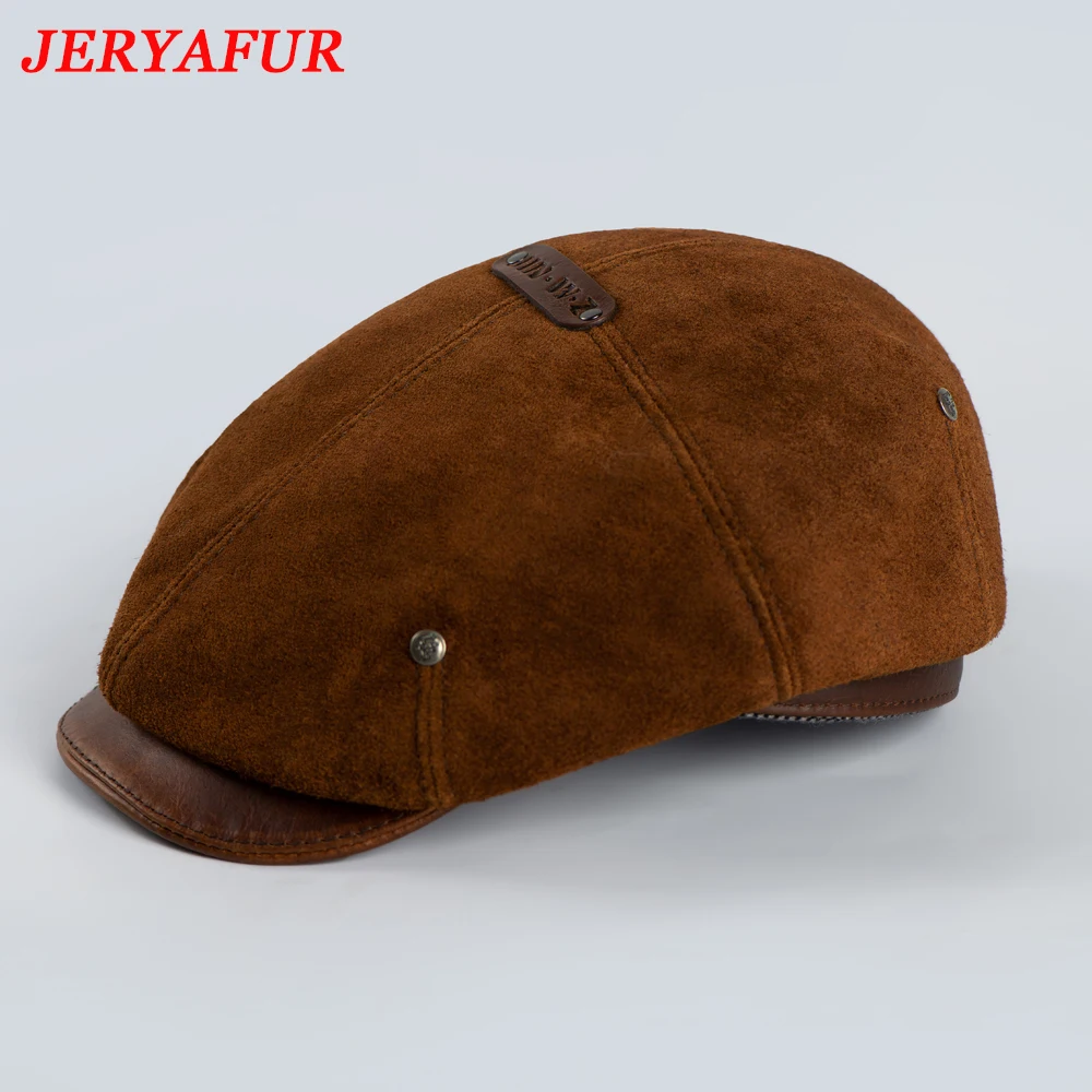 JERYAFUR High Quality 2023 Winter Leather Hat Men's Fur Lamb Wool Warm Thick Placket Baseball Cap Men's Forward Hat Russian Hat
JERYAFUR High Quality 2023 Winter Leather Hat Men's Fur Lamb Wool Warm Thick Placket Baseball Cap Men's Forward Hat Russian Hat