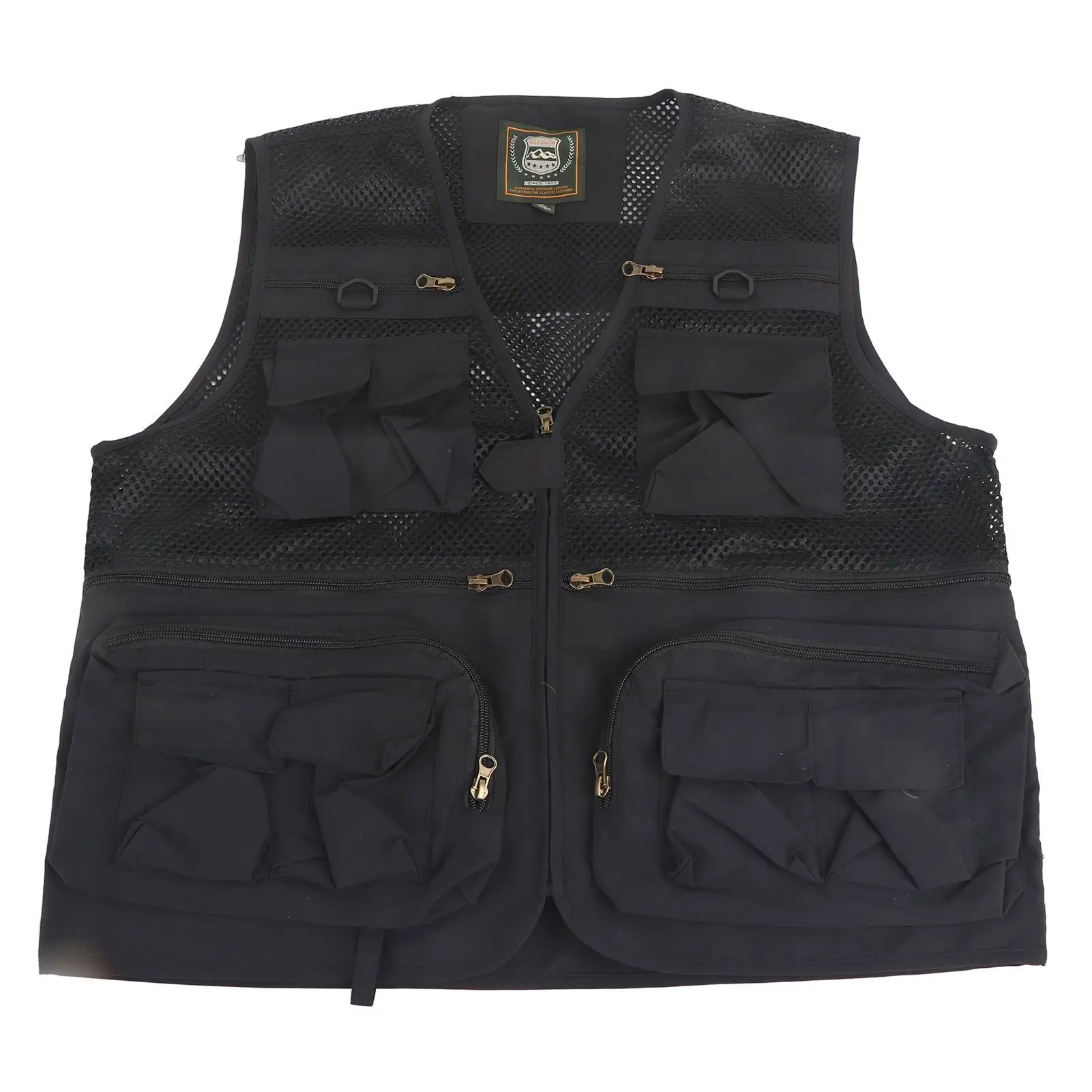 Сетчатый рыболовный жилет с дышащей конструкцией, несколько карманов, легкая жилетка-стандартная застежка
Сетчатый рыболовный жилет с дышащей конструкцией, несколько карманов, легкая жилетка-стандартная застежка