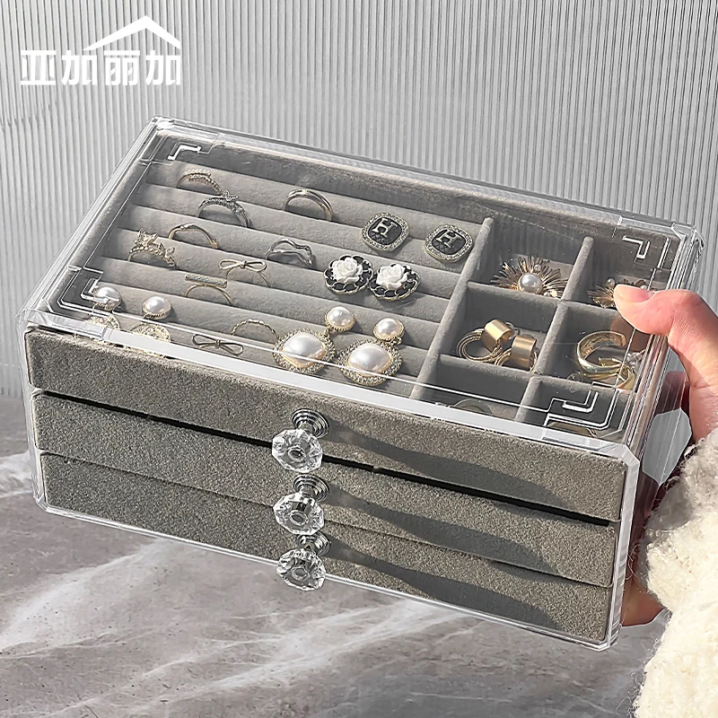 Прозрачная шкатулка для ювелирных изделий, бархатный фотоорганайзер, подставка для хранения безделушек
Прозрачная шкатулка для ювелирных изделий, бархатный фотоорганайзер, подставка для хранения безделушек