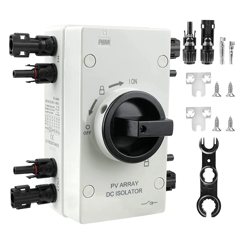 HLZS-64A Solar Disconnect Switch, IP66 Solar Combiner Box With Solar Panel Disconnect Switch For Solar Power System, Panels
HLZS-64A Solar Disconnect Switch, IP66 Solar Combiner Box With Solar Panel Disconnect Switch For Solar Power System, Panels