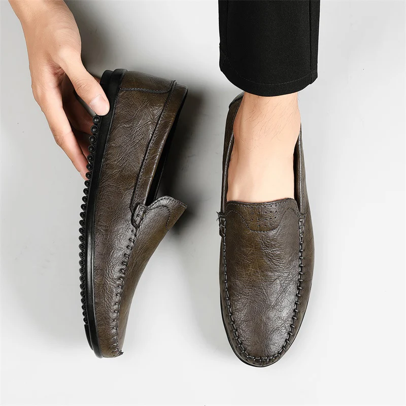 Mens Loafer Genuine Cow Leather Dress Shoes Natural Breathable Moccasins Leisure Shoe Luxury Brand Moccasins Retro Italian Shoes
Mens Loafer Genuine Cow Leather Dress Shoes Natural Breathable Moccasins Leisure Shoe Luxury Brand Moccasins Retro Italian Shoes