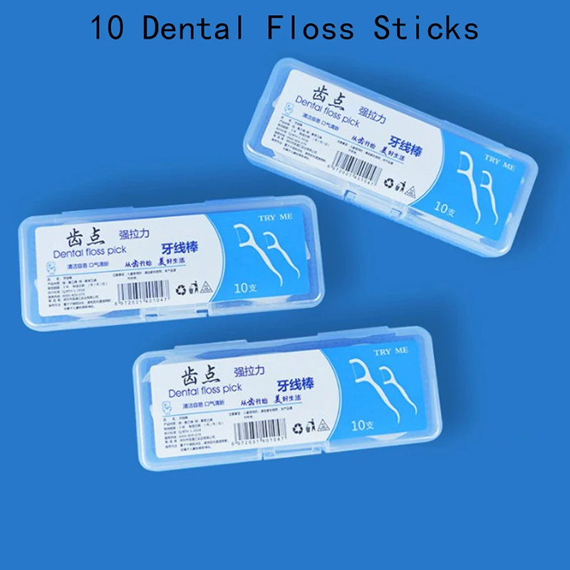10pcs Dental Floss Flosser Picks Teeth Toothpicks Stick Tooth Clean Oral Care 7.5cm Random Package
10pcs Dental Floss Flosser Picks Teeth Toothpicks Stick Tooth Clean Oral Care 7.5cm Random Package
