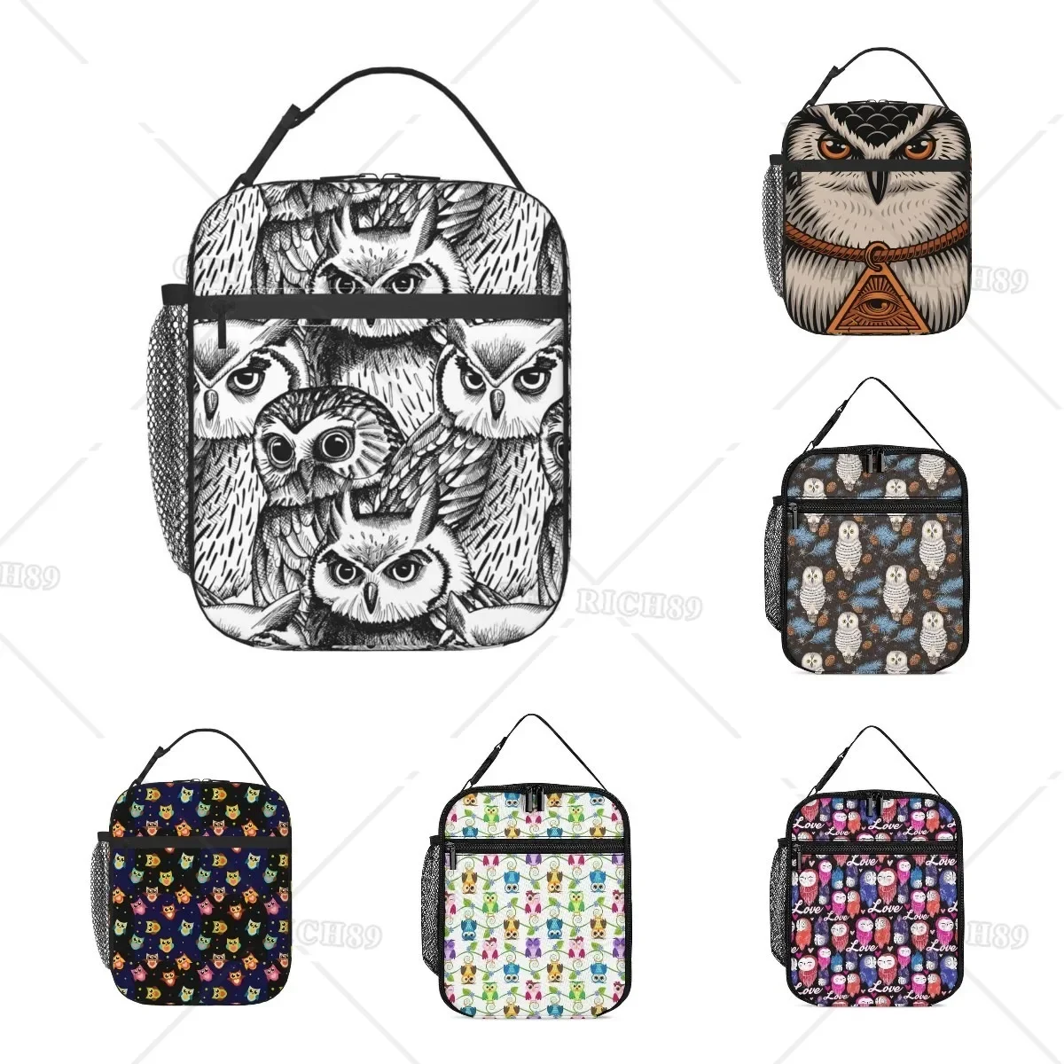 Owl Insulated Lunch Bag for Women and Men, Large Capacity Portable and Reusable Lunch Box for Office Travel, Meal Tote Bag
Owl Insulated Lunch Bag for Women and Men, Large Capacity Portable and Reusable Lunch Box for Office Travel, Meal Tote Bag