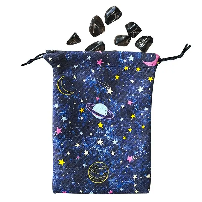 

Storage Bags Tarot Cloth Bag Composite Fleece Runes Jewelry Pouch Travel Gift Bag For Sports Card