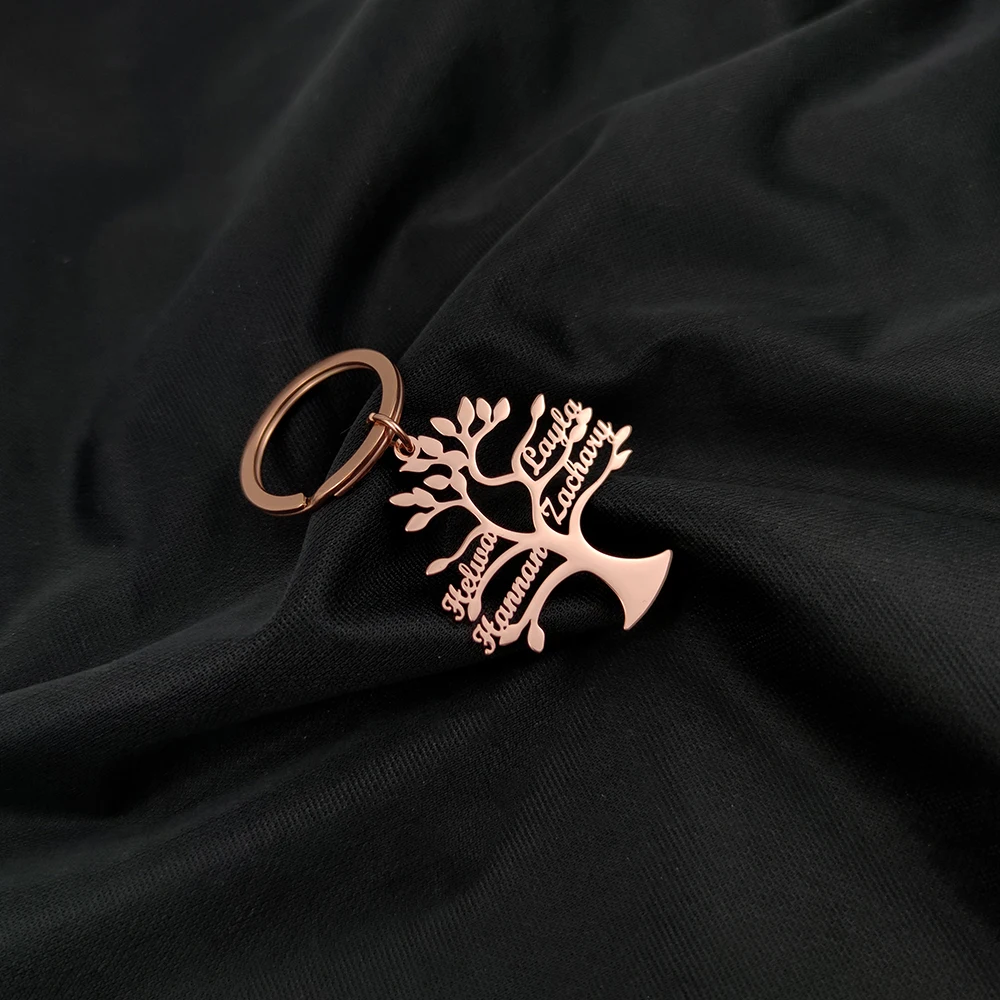 Personalized Family Tree Life Pendant Custom Keychain Name Plate Llaveros Stainless Steel Gift for Women Key Ring Chaveiro
Personalized Family Tree Life Pendant Custom Keychain Name Plate Llaveros Stainless Steel Gift for Women Key Ring Chaveiro