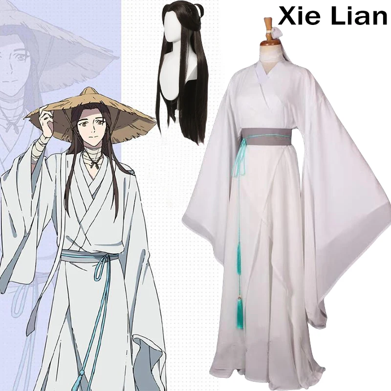 Аниме Tian Guan Ci Fu Косплей Xie Lian косплей костюм белый хан фу одежда костюм черный парик Полный комплект Женский для мужчин и женщин
Аниме Tian Guan Ci Fu Косплей Xie Lian косплей костюм белый хан фу одежда костюм черный парик Полный комплект Женский для мужчин и женщин