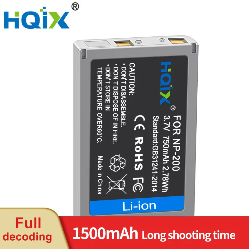 

HQIX for Minolta DIMAGE X XG XI XT XT BIZ Camera NP-200 Charger Battery
