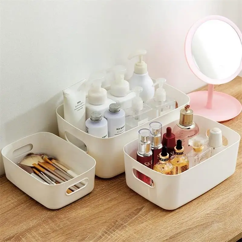 Plastic Portable Storage Box, Multifunctional Desktop Miscellaneous Storage Box, Suitable for Living Room, Kitchen, Bedroom Plastic Portable Storage Box, Multifunctional Desktop Miscellaneous Storage Box, Suitable for Living Room, Kitchen, Bedroom
