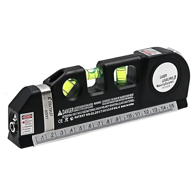 Laser Level Multipurpose Line Cross with 8FT 2.5M Standard Measure Tape and Metric Rulers Construction Tools Professional High
Laser Level Multipurpose Line Cross with 8FT 2.5M Standard Measure Tape and Metric Rulers Construction Tools Professional High