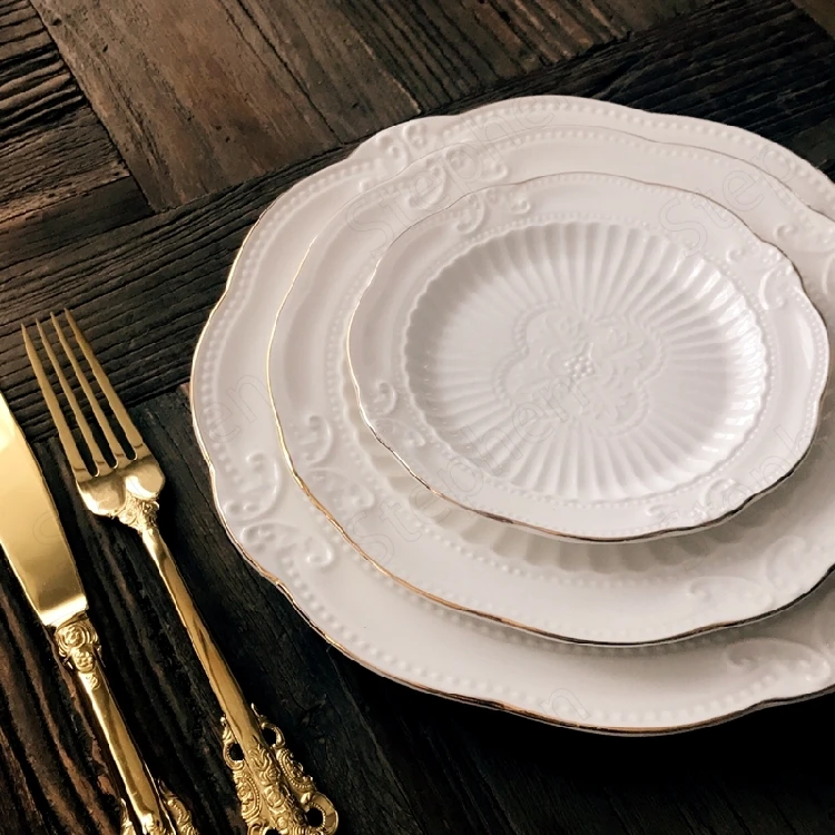 Golden Stroke Dessert Plate Nordic Modern Relief Craft Steak Pasta Dinner Plates Ceramic Carving Cake Fruit Dishes Tableware
Golden Stroke Dessert Plate Nordic Modern Relief Craft Steak Pasta Dinner Plates Ceramic Carving Cake Fruit Dishes Tableware