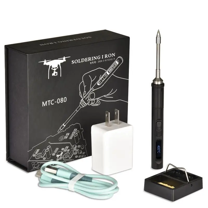 Smart Soldering Iron Kit 9V/2A USB Smart Constant Temperature Electric Soldering Iron Portable Cordless Soldering Iron USB
Smart Soldering Iron Kit 9V/2A USB Smart Constant Temperature Electric Soldering Iron Portable Cordless Soldering Iron USB