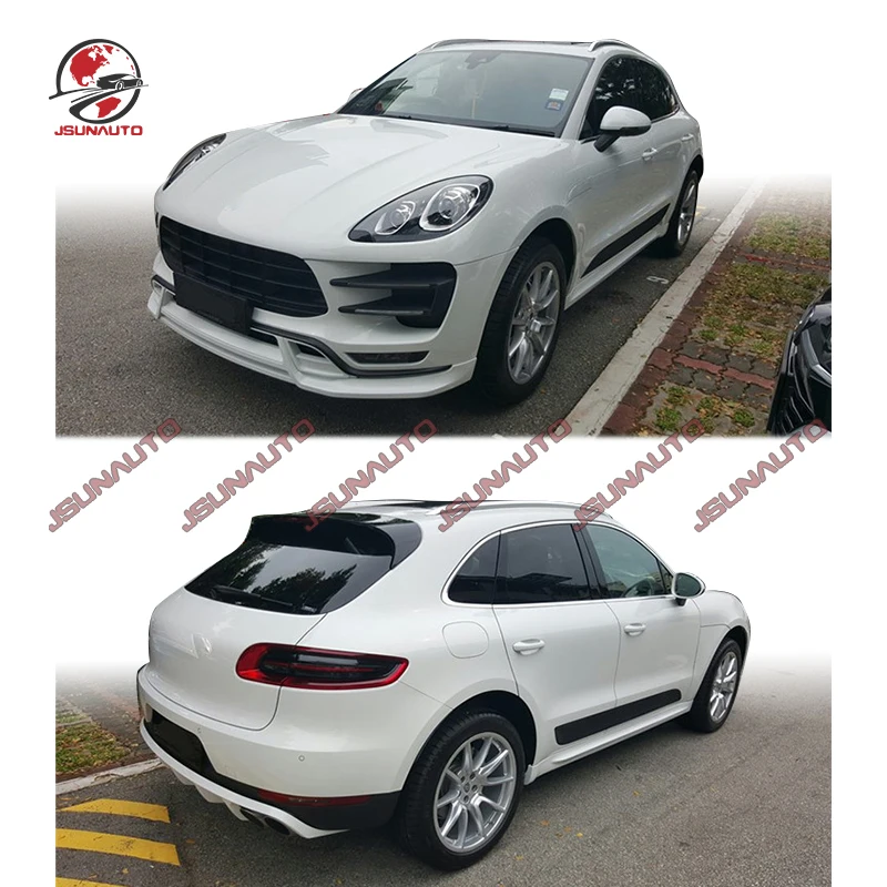 

Front Bumper For Porsche Macan 14-17 T Style PP Diffuser Side Skirts Unpaint Bodykit For Macan Front Grill Rear Exhaust