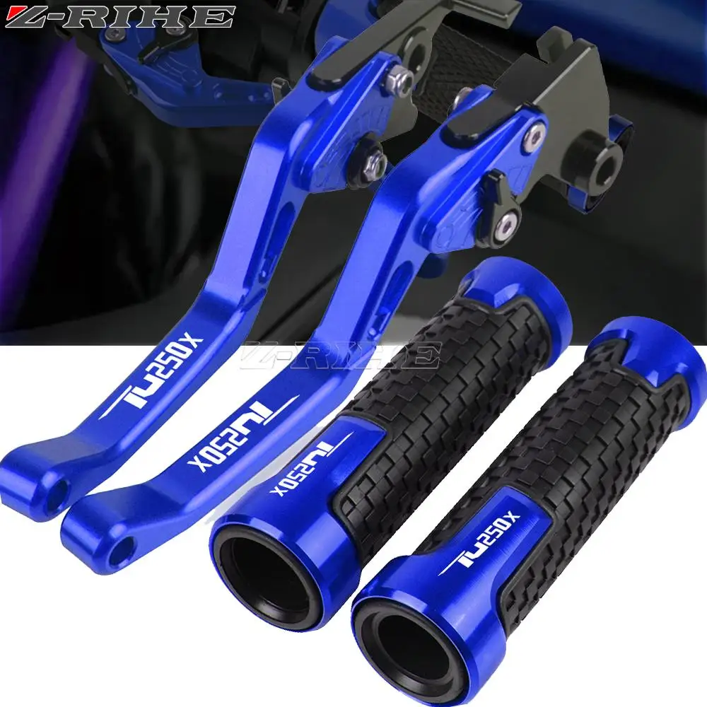 For SUZUKI TU 250X 2009 2010 2011 2012 2013 2014-2017 TU250X Motorcycle CNC Adjustable Brake Clutch Lever Handle Hand Grips
For SUZUKI TU 250X 2009 2010 2011 2012 2013 2014-2017 TU250X Motorcycle CNC Adjustable Brake Clutch Lever Handle Hand Grips