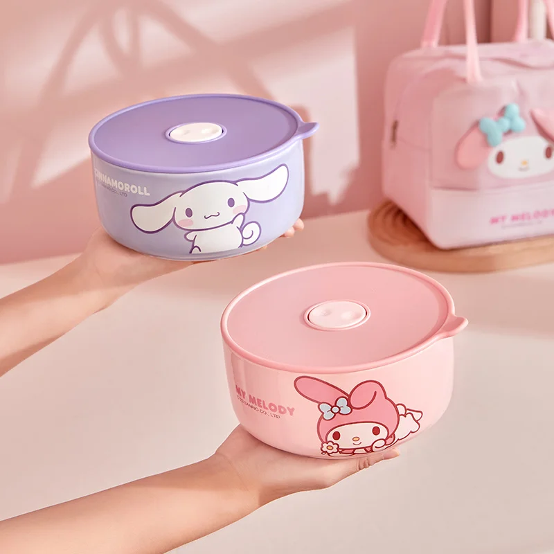 Kawaii Sanrio Anime Hello Kitty My Melody Microwave Oven Sealed Lunch Box Cute Cartoon Cinnamoroll Bento Box Gifts
Kawaii Sanrio Anime Hello Kitty My Melody Microwave Oven Sealed Lunch Box Cute Cartoon Cinnamoroll Bento Box Gifts