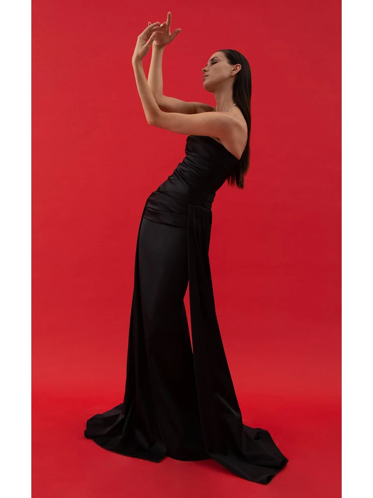 Sexy Strapless Pleated Ribbon Maxi Bandage Dress Women Sleeveless Pleated Draped Design Bodycon Dress Elegant Celebrity Party
Sexy Strapless Pleated Ribbon Maxi Bandage Dress Women Sleeveless Pleated Draped Design Bodycon Dress Elegant Celebrity Party