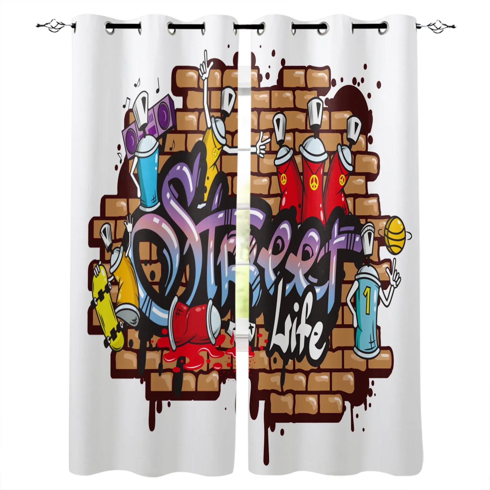 Graffiti Art Wall Blackout Curtains Window Curtains For Bedroom Living Room Decor Window Treatments
Graffiti Art Wall Blackout Curtains Window Curtains For Bedroom Living Room Decor Window Treatments