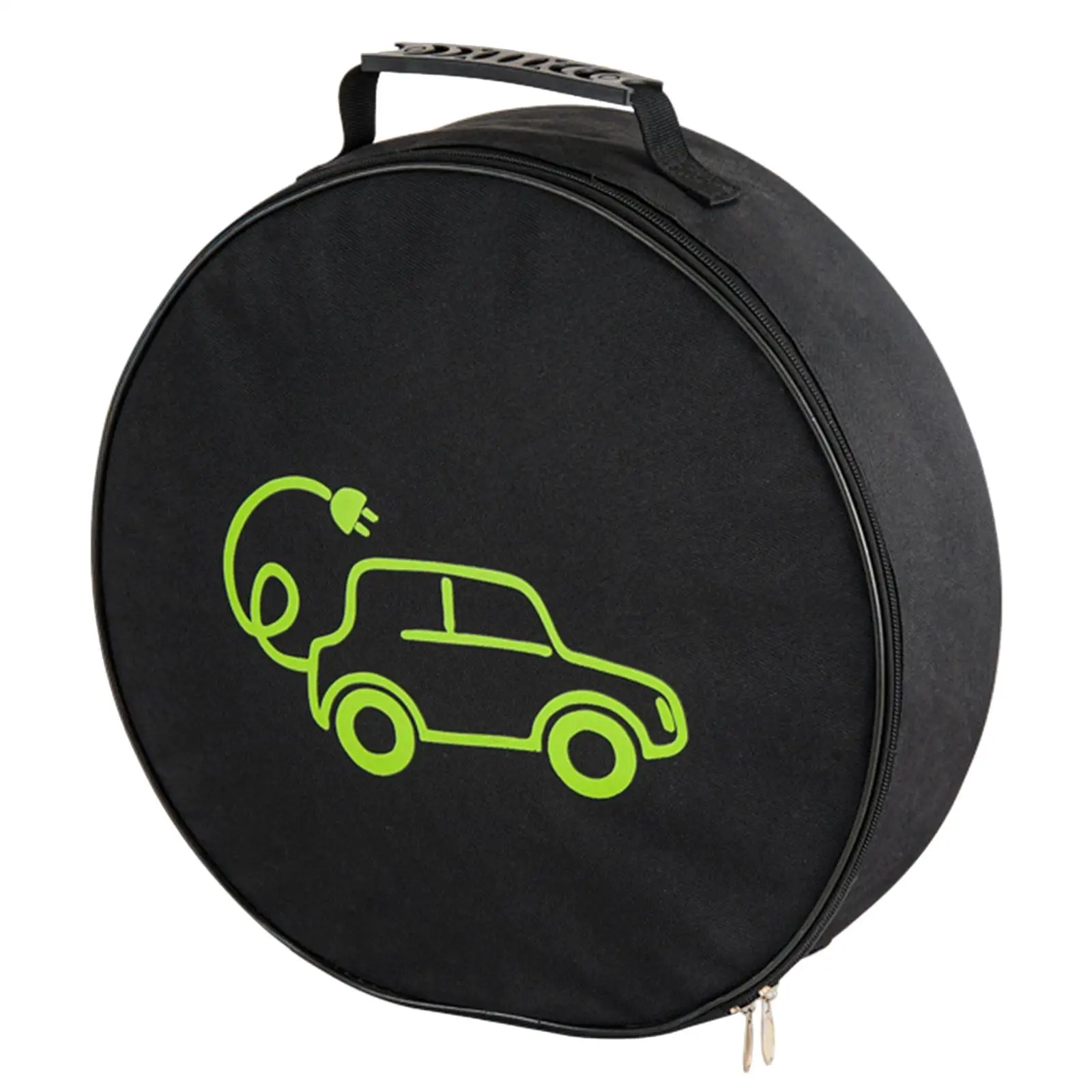 

Jumper Cables Bag Car Charging Cable Storage Bag Round 36cm Portable Sturdy