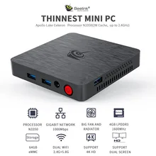 Beelink T4 Pro Mini PC 4GB RAM + 64GB EMMC 2.4GHz Windows 10 Desktop Dual WiFi BT4.0 4K HD Display EU Power Adapter
Beelink T4 Pro Mini PC 4GB RAM + 64GB EMMC 2.4GHz Windows 10 Desktop Dual WiFi BT4.0 4K HD Display EU Power Adapter