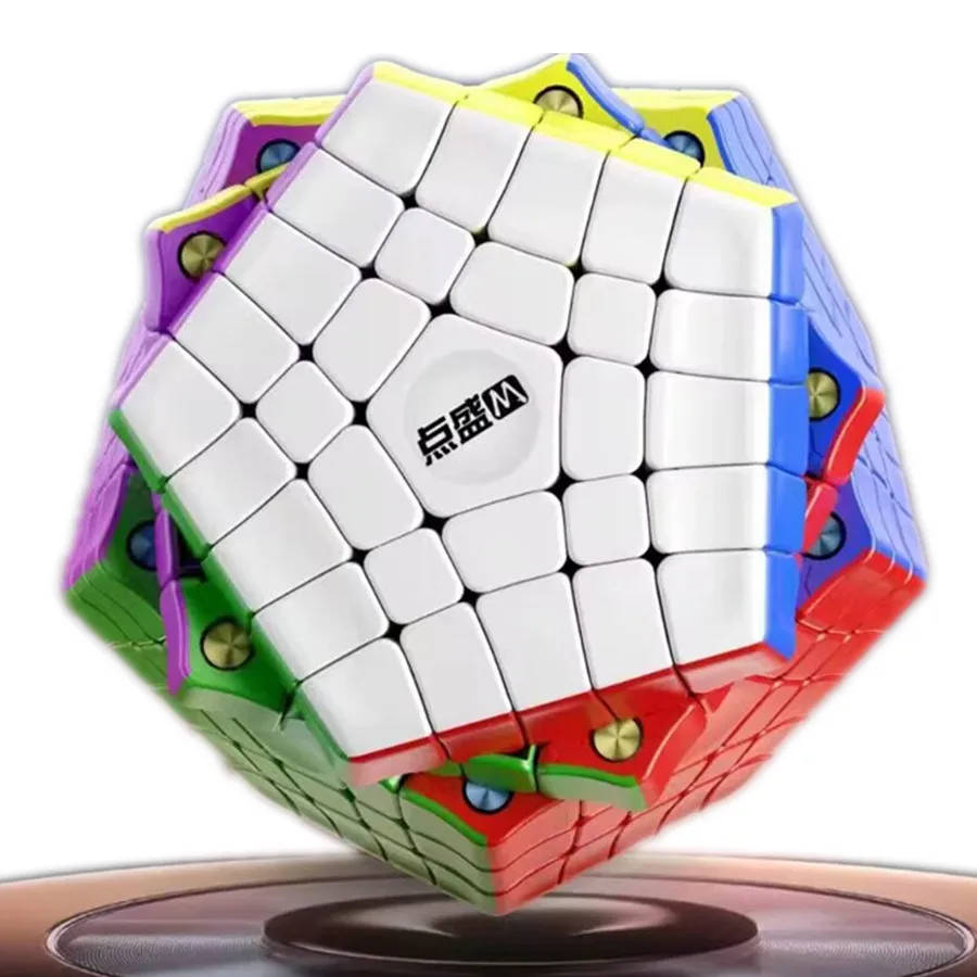 

Diansheng Galactic System Megaminx 5M Magnetic Gigaminx Magic Cube Stickerless 5x5 Dodecahedron Profession Speed Puzzle Megaminx