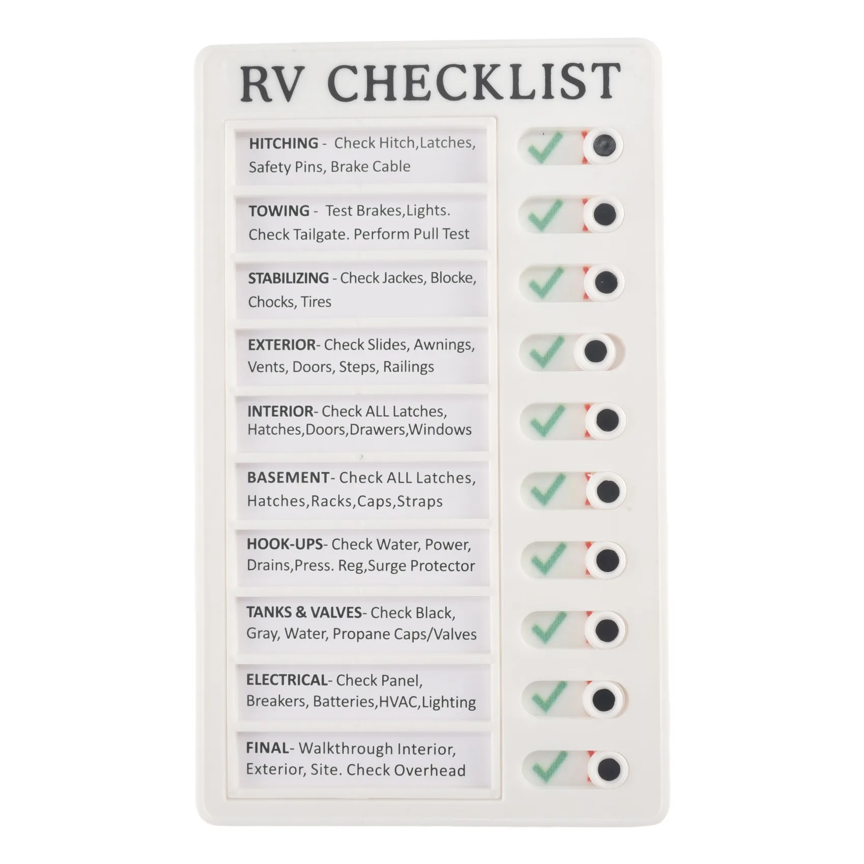 Пластиковая доска для записей RV, съемный и многоразовый креативный список записей для проверки предметов и форм
Пластиковая доска для записей RV, съемный и многоразовый креативный список записей для проверки предметов и форм
