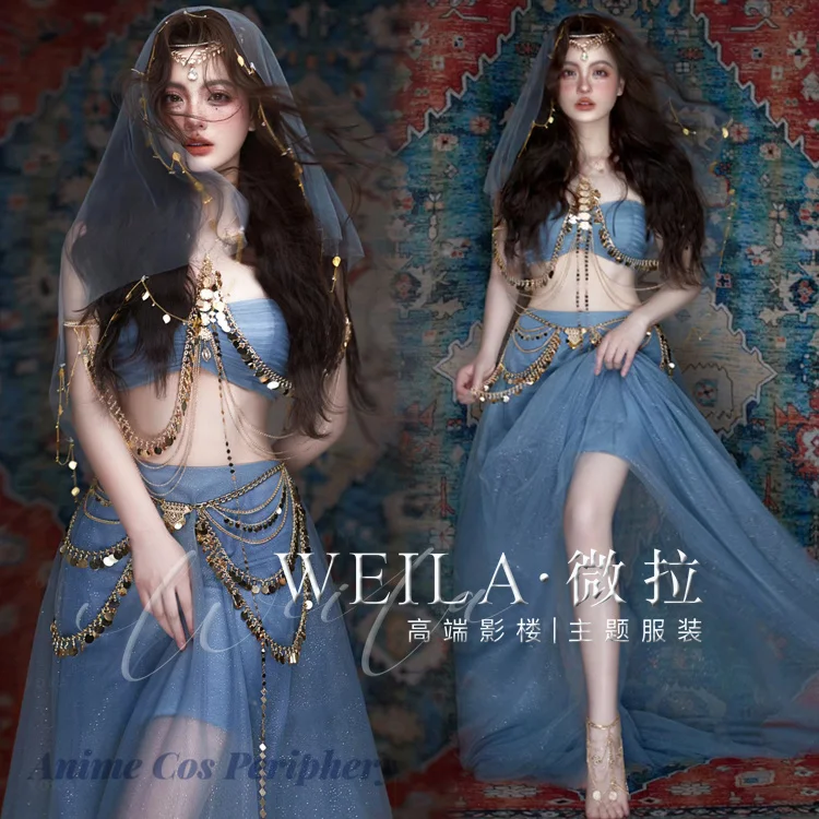 New Sexy Dunhuang Exotic Style Western Region Princess Costume Stage Performance Costume Party Costume
New Sexy Dunhuang Exotic Style Western Region Princess Costume Stage Performance Costume Party Costume