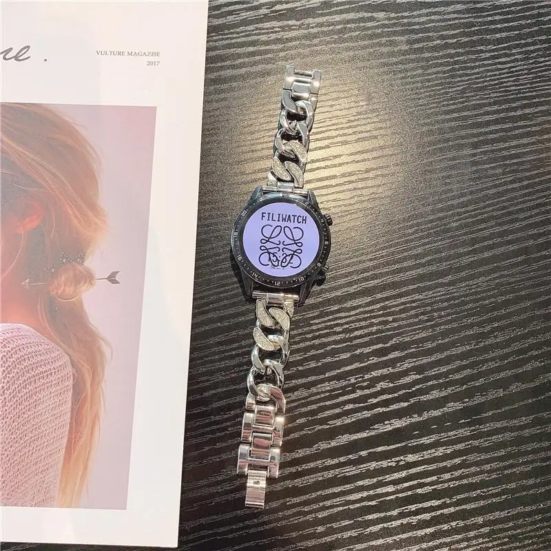 Suitable For Huawei gt2/gt3 Samsung Galaxy Watch 46mm Watch 3 45mm 22mm Watch With Diamond-encrusted Metal Wristband Amazfit GTR
Suitable For Huawei gt2/gt3 Samsung Galaxy Watch 46mm Watch 3 45mm 22mm Watch With Diamond-encrusted Metal Wristband Amazfit GTR