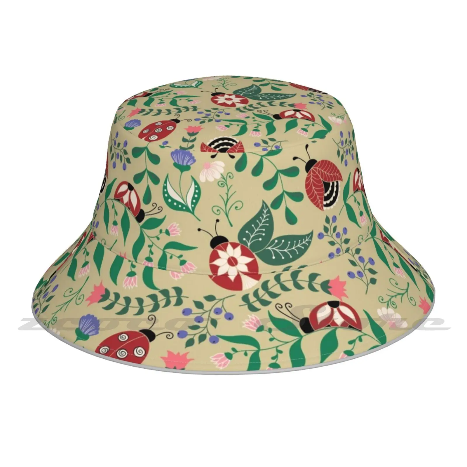 Cap Diy Light Foldable Sunshade Fashion Fisherman Hat Design Surface Pattern Illustration Art Floral Flowers Leaves Bugs Pattern
Cap Diy Light Foldable Sunshade Fashion Fisherman Hat Design Surface Pattern Illustration Art Floral Flowers Leaves Bugs Pattern