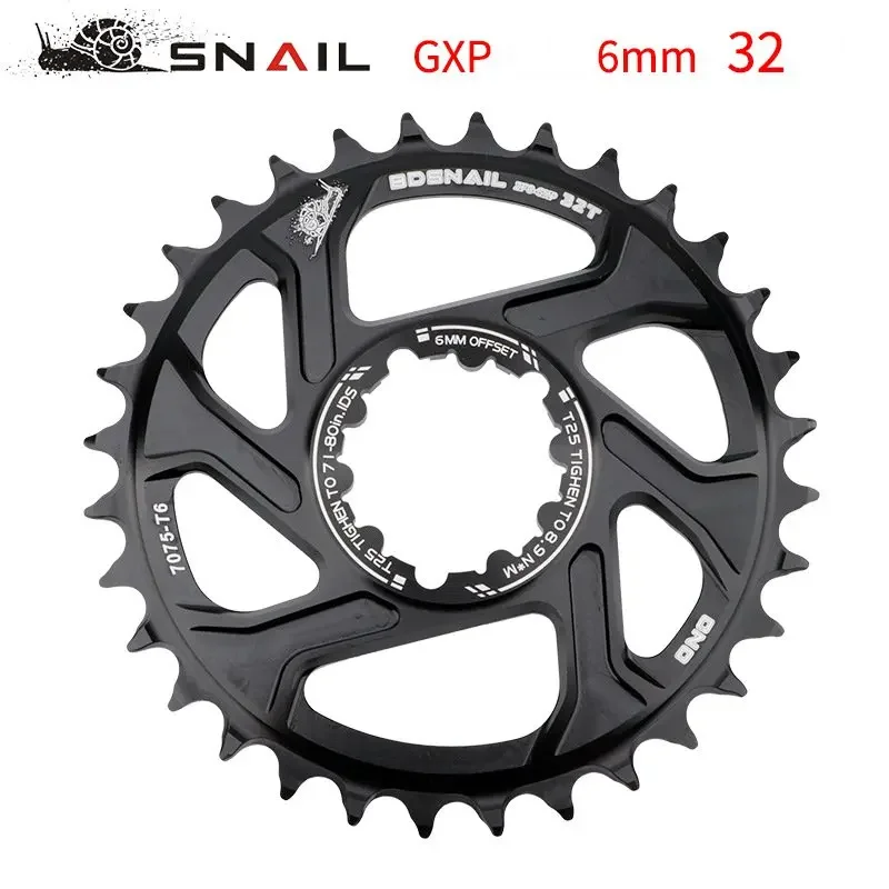 SNAIL MTB GXP Chainring NarrowWide Offset 6mm Mountain Bike Chainwheel 32/34/36/38T for XX1 X9 XO X01 Iamok Crank Chain Ring
SNAIL MTB GXP Chainring NarrowWide Offset 6mm Mountain Bike Chainwheel 32/34/36/38T for XX1 X9 XO X01 Iamok Crank Chain Ring