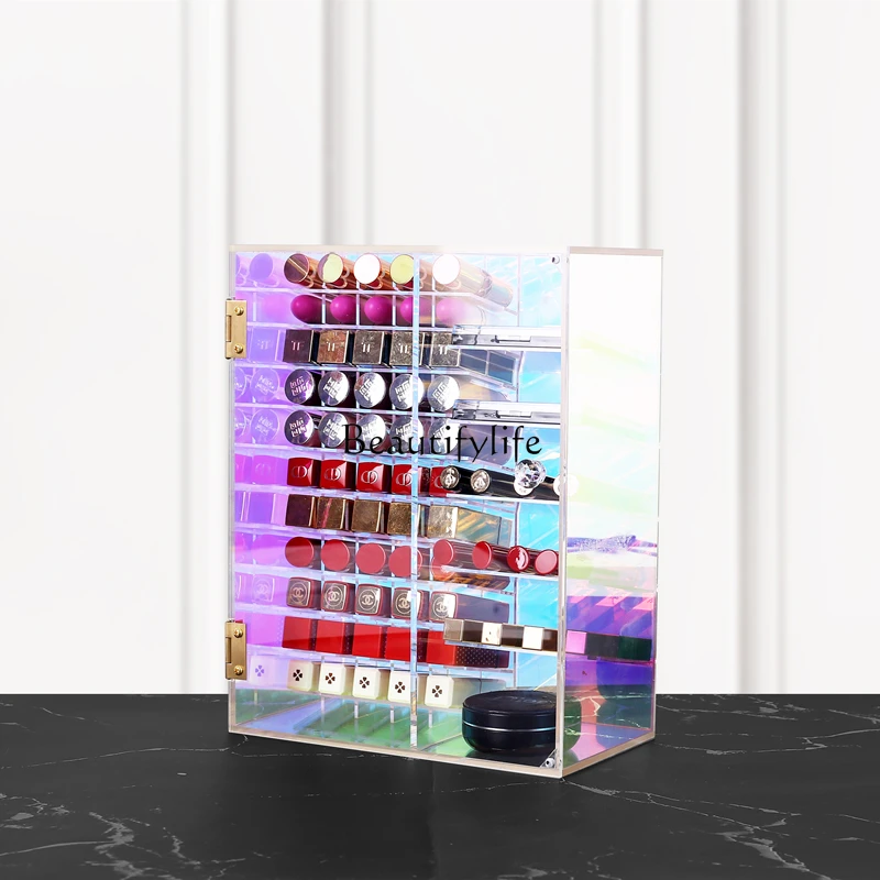 

Lipstick Storage Box Colorful Acrylic Large Capacity Color Lip Lacquer Makeup Dustproof Storage