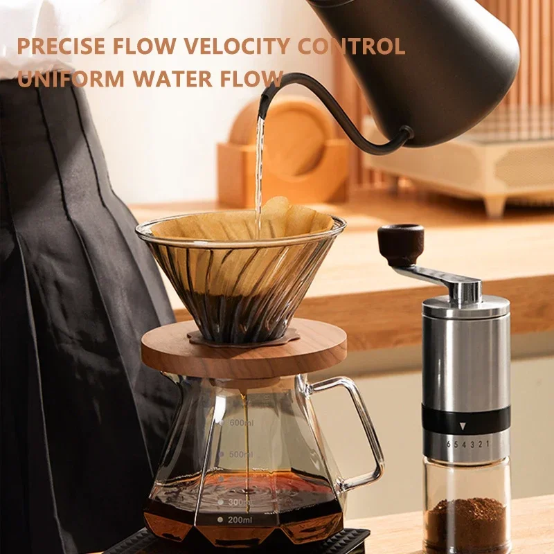 

Капельный набор горшок бариста фильтр мельница с кофе специальные аксессуары ручной чайник гусиная шея стекло