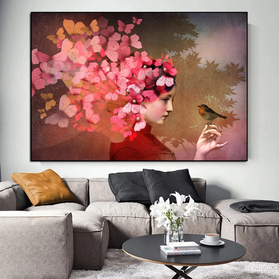 Abstract Flower Head Woman Painting Landscape Wall Art Beauty Butterfly Bird Classical Poster and Prints Room Home Decor Cuadros
Abstract Flower Head Woman Painting Landscape Wall Art Beauty Butterfly Bird Classical Poster and Prints Room Home Decor Cuadros