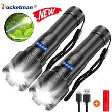 High Lumen LED Torch USB Rechargeable Torch XHP70.2 XHP50 Tactical Hunting Torch Zoom Lantern Use 18650 Battery for Camping
High Lumen LED Torch USB Rechargeable Torch XHP70.2 XHP50 Tactical Hunting Torch Zoom Lantern Use 18650 Battery for Camping