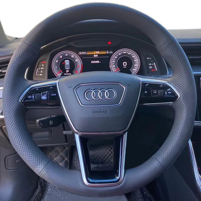 DIY Hand Sewn Leather Car Steering Wheel Cover for Audi A6L Q5L Q6 Q7 A3 A4L A8L S5 S6 S7 Interior Auto Accessories
DIY Hand Sewn Leather Car Steering Wheel Cover for Audi A6L Q5L Q6 Q7 A3 A4L A8L S5 S6 S7 Interior Auto Accessories