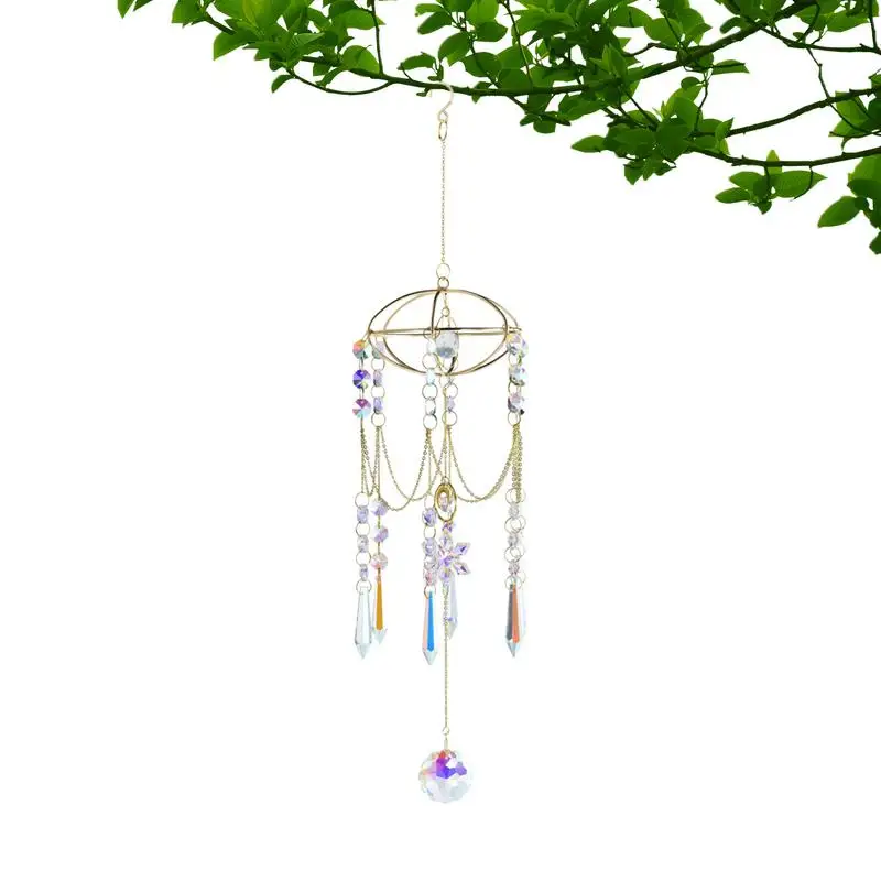 

Sun Catchers For Windows Wind Chime Prism Rainbow Sun Catcher Tears Crystal Rainbow Maker Pendant Sun Catcher Ornament Snowflake