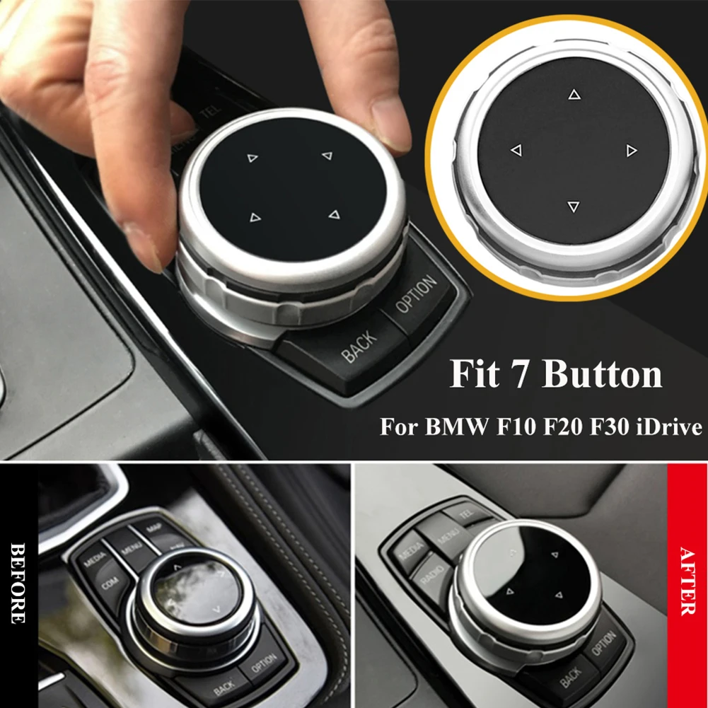 Black Silver Modified Center Console Multimedia Control Button Knob Trims Cover Plastic Decoration for BMW F10 F20 F30
Black Silver Modified Center Console Multimedia Control Button Knob Trims Cover Plastic Decoration for BMW F10 F20 F30