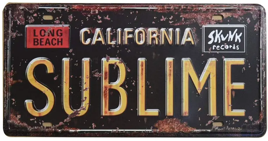 Embossed Retro Vintage License Plate, US States Historical Tin Sign, Auto Number Tags, 6" X 12"/15x30cm (CA Sublime)
Embossed Retro Vintage License Plate, US States Historical Tin Sign, Auto Number Tags, 6" X 12"/15x30cm (CA Sublime)
