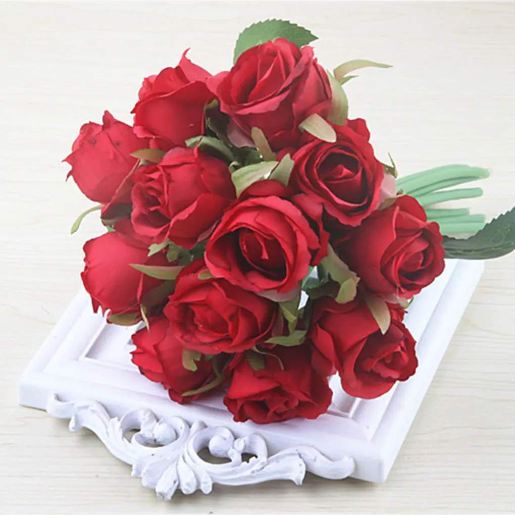 12 Pieces Artificial Rose Flower Portable Realistic Fake Flowers Indoor Outdoor Living Room Wedding Ornament Purple 
12 Pieces Artificial Rose Flower Portable Realistic Fake Flowers Indoor Outdoor Living Room Wedding Ornament Purple