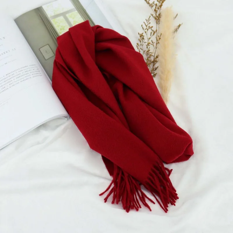 High Quality 100% Wool Scarf Men Women Solid Color Tassel Autumn Winter Business Versatile Classic Warm Soft Muffler Couples 17 Mallzona S790fe421f8d34702809bfd7828be78feT High Quality 100% Wool Scarf Men Women Solid Color Tassel Autumn Winter Business Versatile Classic Warm Soft Muffler Couples Mallzona