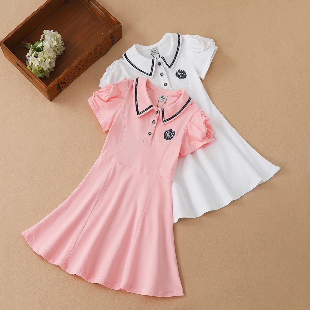 Girls Princess Dresses Children Summer Cotton Turn-down Collar Polo Dress School Kids Clothing for 4-12 Years
Girls Princess Dresses Children Summer Cotton Turn-down Collar Polo Dress School Kids Clothing for 4-12 Years