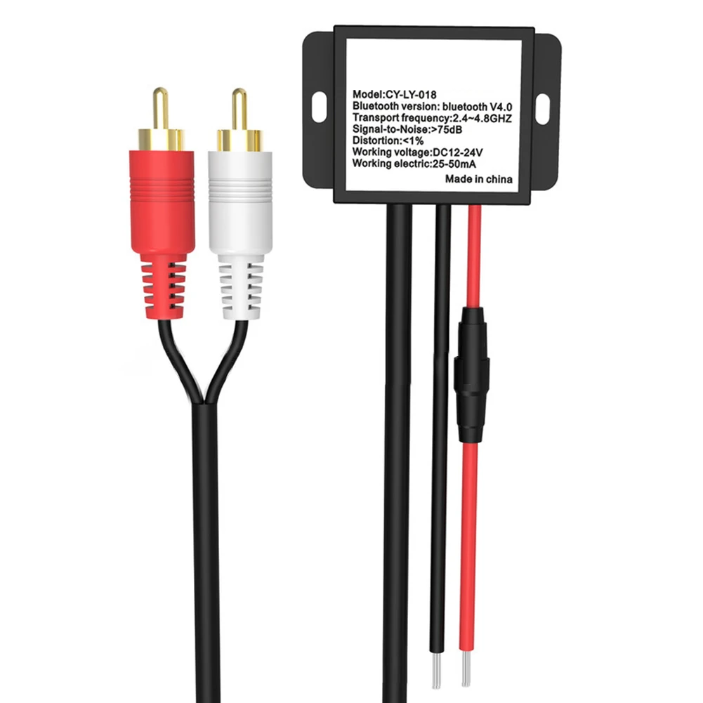 Bluetooth V4.0 DC12-24V Car Aux Adapter BT Music Receivers Module Kits 2 RCA Input Audio Cable Audio Bluetooth5.0 Audio Cable
Bluetooth V4.0 DC12-24V Car Aux Adapter BT Music Receivers Module Kits 2 RCA Input Audio Cable Audio Bluetooth5.0 Audio Cable