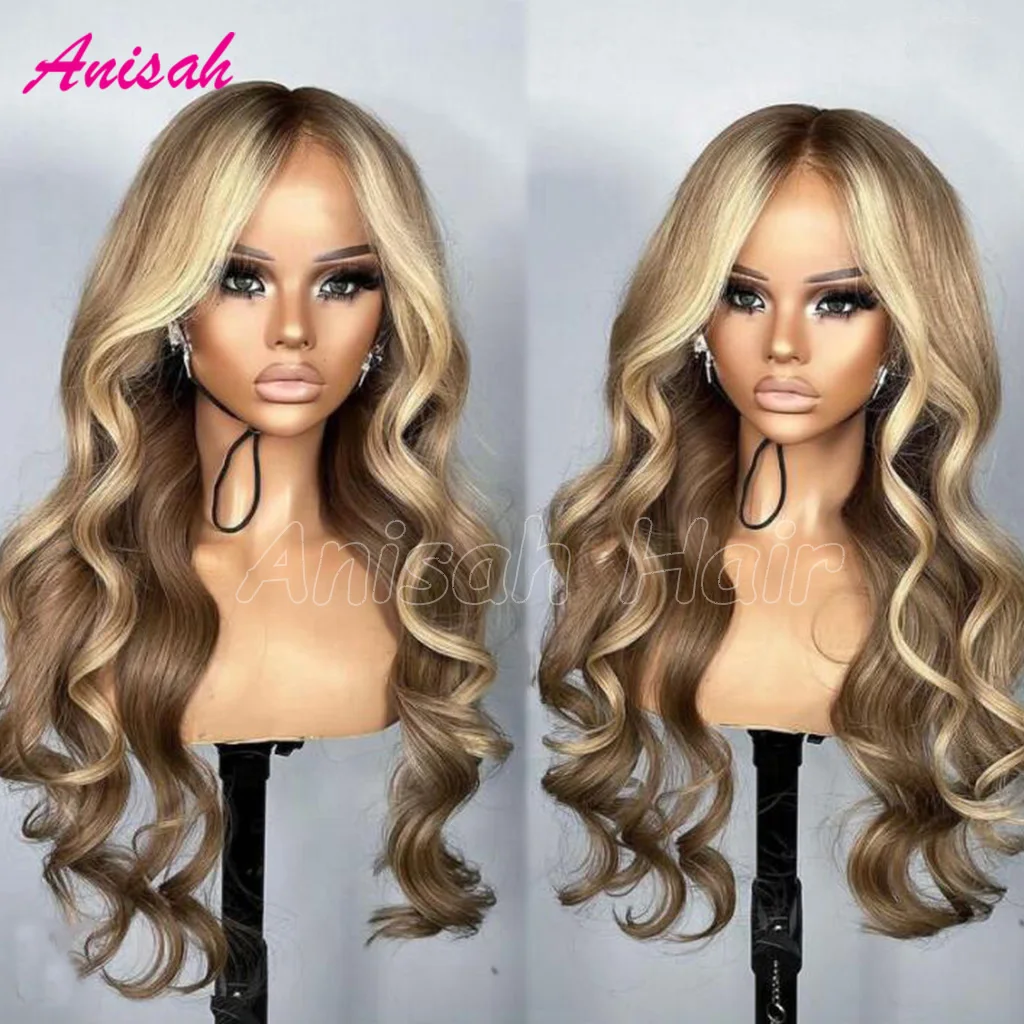 Highlight Blonde Wigs Human Hair 613 Lace Frontal Wigs Wavy Ombre Brown Colored Transparent Full Lace Front Wigs Preplucked
Highlight Blonde Wigs Human Hair 613 Lace Frontal Wigs Wavy Ombre Brown Colored Transparent Full Lace Front Wigs Preplucked