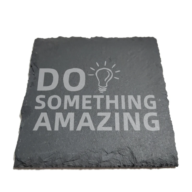 Do Something Amazing Natural Rock Coasters Black Slate for Mug Water Cup Beer Wine Goblet J055
Do Something Amazing Natural Rock Coasters Black Slate for Mug Water Cup Beer Wine Goblet J055